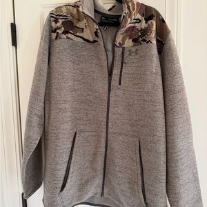 Under Armour Men's Zip Up Sweater with Camo Accents